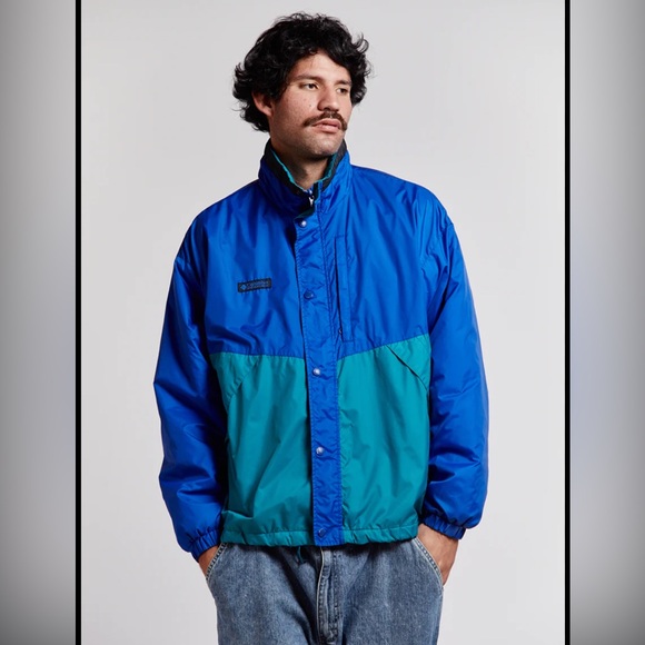 Columbia Other - Columbia Men's Blue and Teal Windbreaker size XL